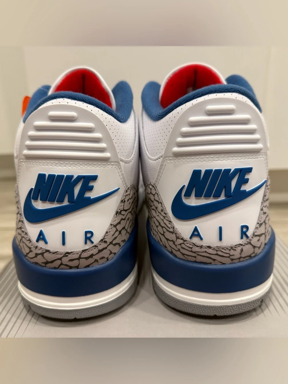 2026 Air Jordan 3 Retro True Blue IF4396-104 White Fire Red True Blue Sz 12 NEW